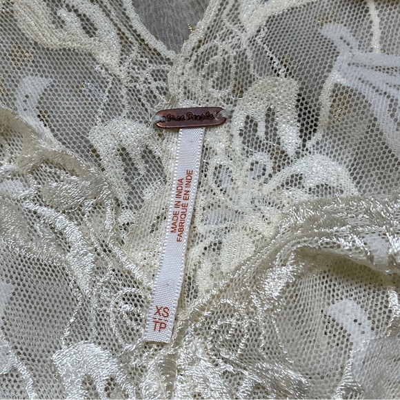 Free People Metallic Star Size XS Blouse - Picture 2 of 4